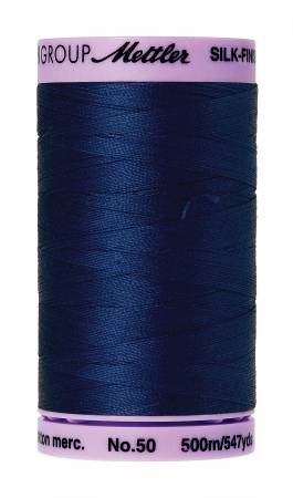 Thread, Mettler: Large Spool, 48 Assorted Colors - 50wt Cotton Silk Finish 547yd/500M