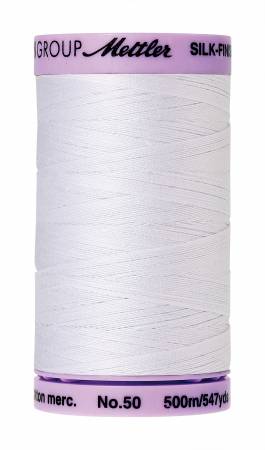 Thread, Mettler: Large Spool, 48 Assorted Colors - 50wt Cotton Silk Finish 547yd/500M