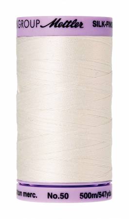 Thread, Mettler: Large Spool, 48 Assorted Colors - 50wt Cotton Silk Finish 547yd/500M
