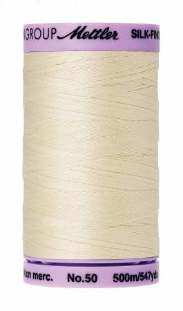 Thread, Mettler: Large Spool, 48 Assorted Colors - 50wt Cotton Silk Finish 547yd/500M