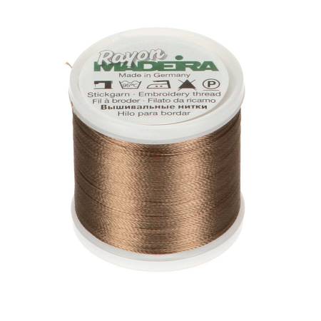Rayon Machine Embroidery Thread - Brown, Tan, Grey,  40wt 220yds