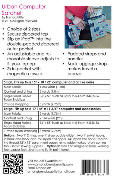 Pattern, ABQ, Urban Computer Satchel     ABQ-184
