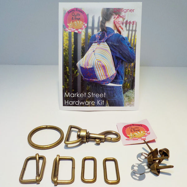 Bag Hardware Kit, Market Street Backpack, with designer label