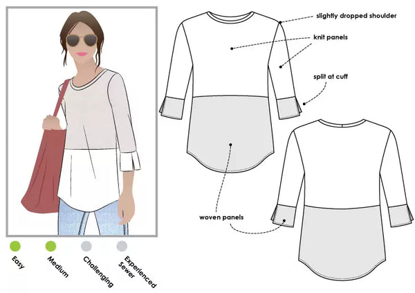 Pattern, style ARC, Annika Top Multi-Size