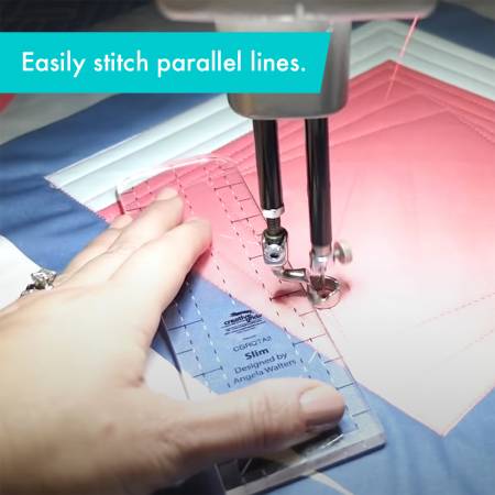 Free Motion Machine Quilting Ruler - Creative Grids Machine Quilting Tool - Slim # CGRQTA2