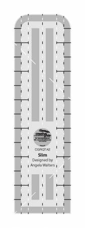 Free Motion Machine Quilting Ruler - Creative Grids Machine Quilting Tool - Slim # CGRQTA2