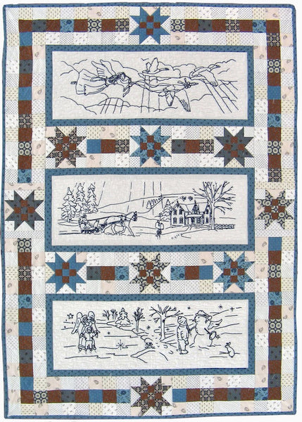 Pattern, ABQ, Angels Watching Over Me, Lap Quilt or Wall Hanging     ABQ-151