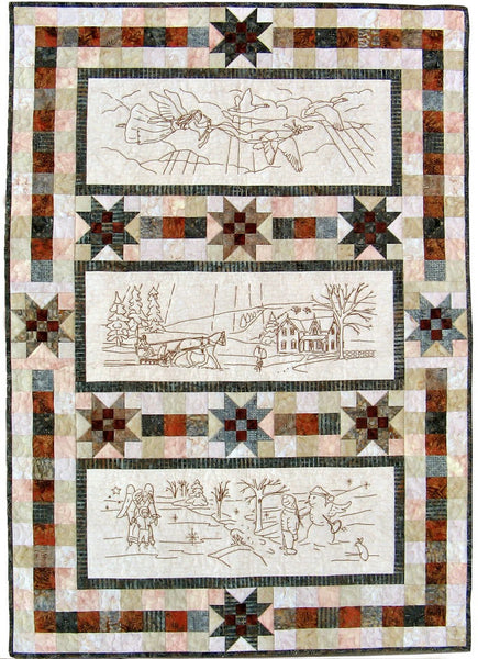 Pattern, ABQ, Angels Watching Over Me, Lap Quilt or Wall Hanging     ABQ-151