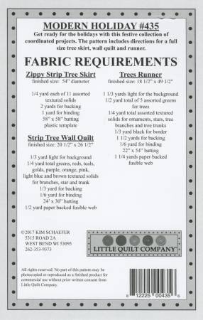 Pattern , Little Quilt Company Modern Holiday #435
