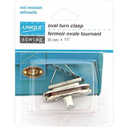 Turn Clasp Oval, Nickel