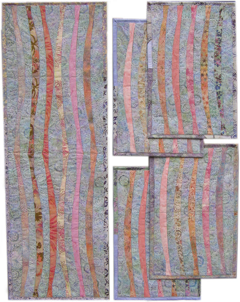 Pattern, ABQ, Making Waves, placemats & table runner     ABQ-147