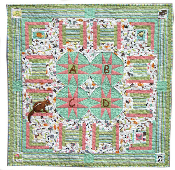 Pattern, ABQ, C is for Chipmunk, Baby Quilt     ABQ-146