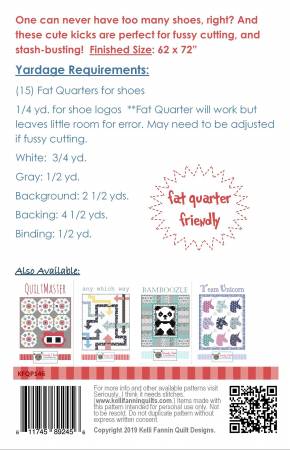 Pattern, Shoephoria Quilt KFQP146