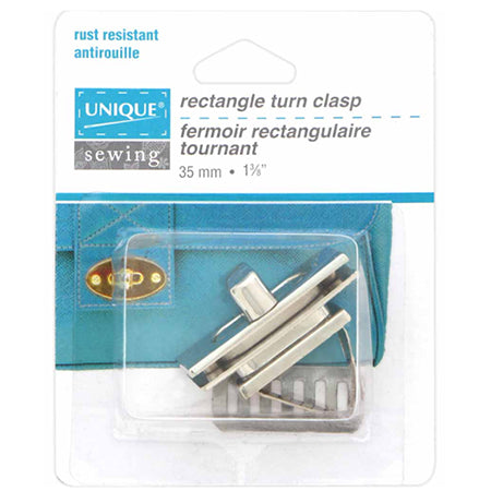 Turn Clasp Oval, Nickel