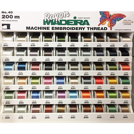 Rayon Machine Embroidery Thread - Variegated Colors,  40wt 220yds