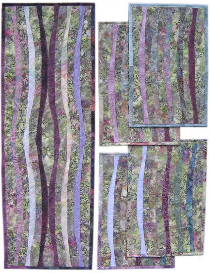 Pattern, ABQ, Making Waves, placemats & table runner     ABQ-147